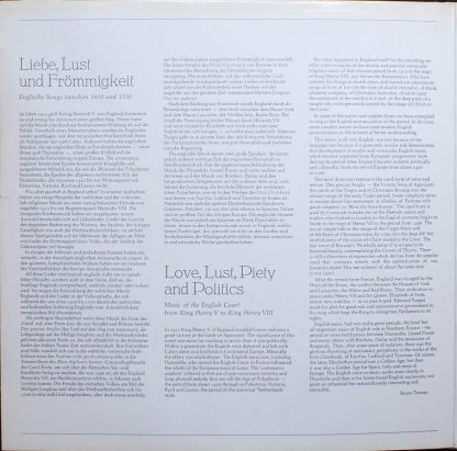 Deutsche Harmonia Mundi 1C 065-99 683 Q - Liebe, Lust und Frömmi - Image 4