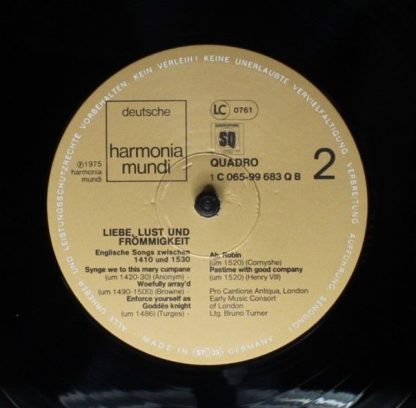Deutsche Harmonia Mundi 1C 065-99 683 Q - Liebe, Lust und Frömmi - Image 6