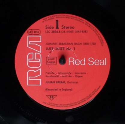 RCA Red Seal LSC 2896-B - Lute Suites Nos. 1 And 2 - Image 3