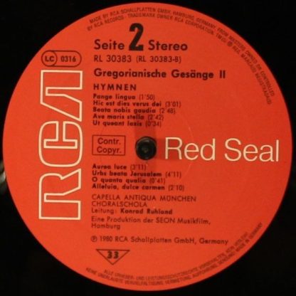 RCA Red Seal RL 30383 - Gregorianische Gesange II - HYMNEN - Image 5