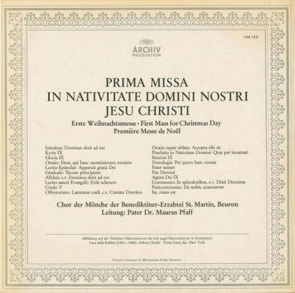 Archiv Produktion 198 153 - Prima Missa In Nativitate Domini Nos - Image 6