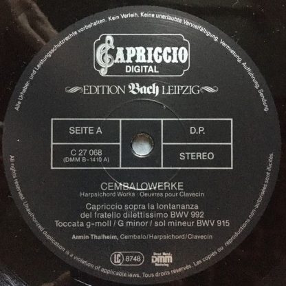 Capriccio C 27 068 - Cembalowerke = Harpsichord Works = Oeuvres - Image 4