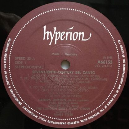 hyperion A66153 - 17th Century Bel Canto - Image 5