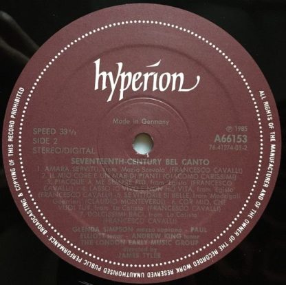 hyperion A66153 - 17th Century Bel Canto - Image 6