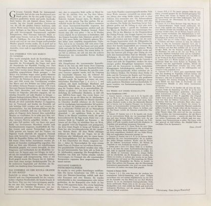 Archiv Produktion 2533 406 - Canzoni E Sonate 1597 ▪ 1615 - Image 3