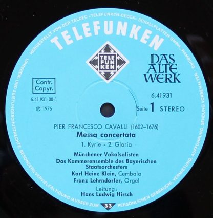 Telefunken 6.41931 AW - Messa Concertata 1656 - Image 3