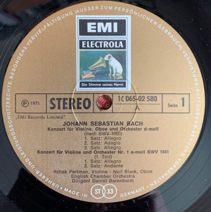 EMI Electrola 1C 065-02 580 - Violinkonzerte d-moll • Nr. 1 a-mo - Image 3