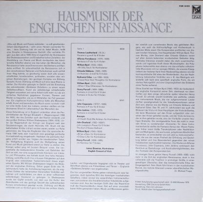 FSM Vox FSM53019 - Hausmusik Der Englischen Renaissance - Image 2