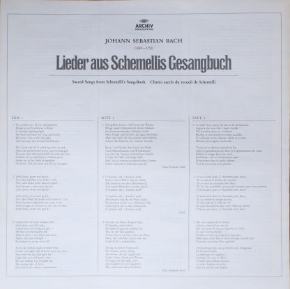 Archiv Produktion 2533 458 - Lieder Aus Schemellis Gesangbuch - Image 3