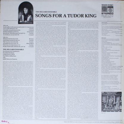 Saga SAGA 5461 - Songs For A Tudor King - Image 2