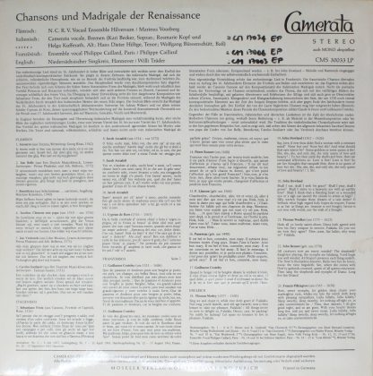 Camerata (2) CMS 30033 LP - Flämische Italienische Französische - Image 2