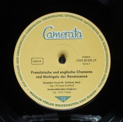 Camerata (2) CMS 30033 LP - Flämische Italienische Französische - Image 4