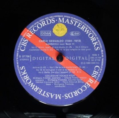 CBS Masterworks Digital D 37758 - Madrigals From Book VI - Image 6