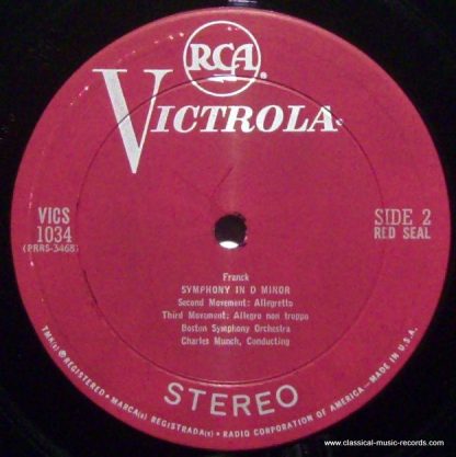 RCA VICS-1034 - Symphony In D Minor - Image 3
