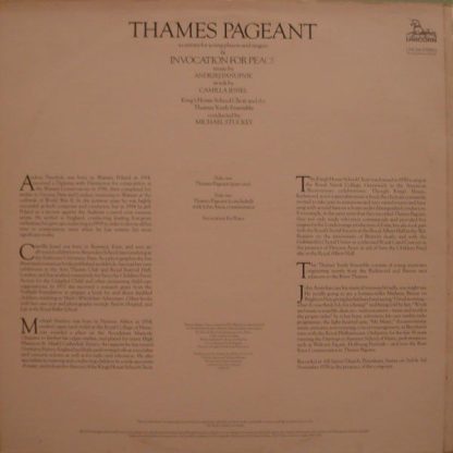 Unicorn Records (3) UNS 264 - Thames Pageant & Invocation For Pe - Image 2