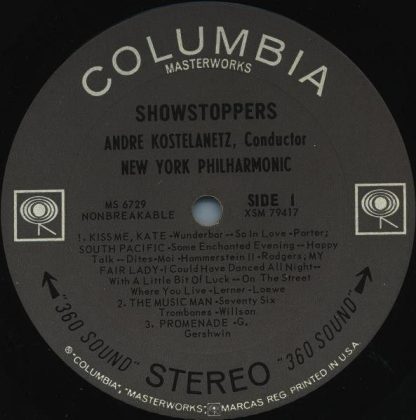Columbia Masterworks MS 6729 - Showstoppers - Image 3