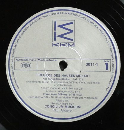 KKM Records 3011-1 - Freunde Des Hauses Mozart - Image 2