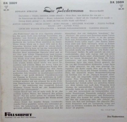 DECCA DX 2009 - Die Fledermaus - Image 2