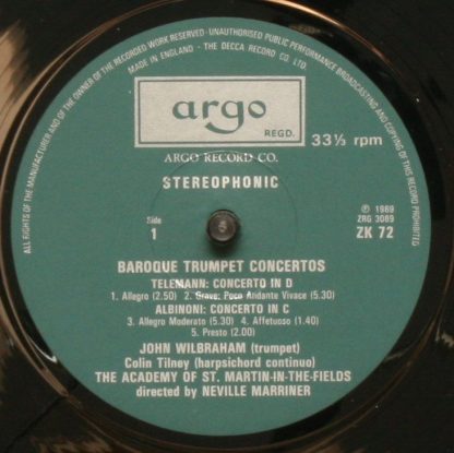 Argo Studios ZK 72-73 - Trumpet Concertos - Image 5