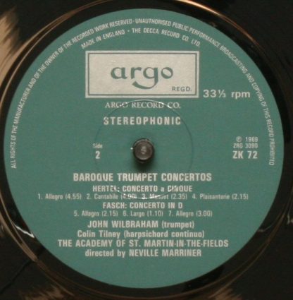 Argo Studios ZK 72-73 - Trumpet Concertos - Image 6