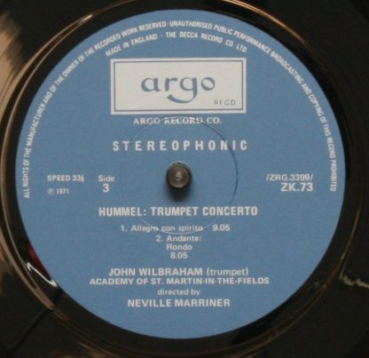 Argo Studios ZK 72-73 - Trumpet Concertos - Image 7