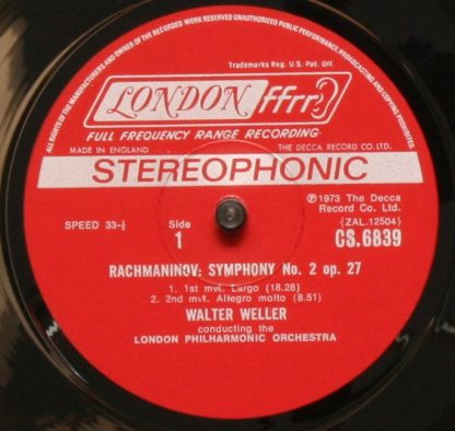 London Records CS 6839 - Symphony Number 2. - Image 3