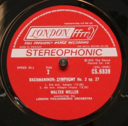 London Records CS 6839 - Symphony Number 2. - Image 4