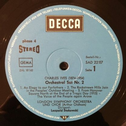 DECCA SAD 22 117 - L'ascension - 4 Symphonische Meditationen / O - Image 3