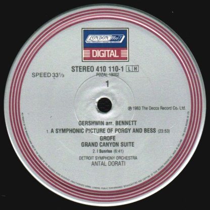 London Records 410 110-1 - Grand Canyon Suite / Porgy And Bess ( - Image 3