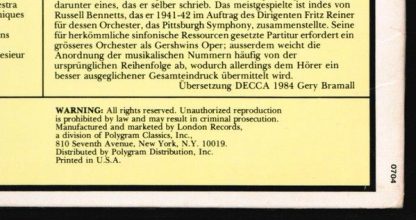 London Records 410 110-1 - Grand Canyon Suite / Porgy And Bess ( - Image 5
