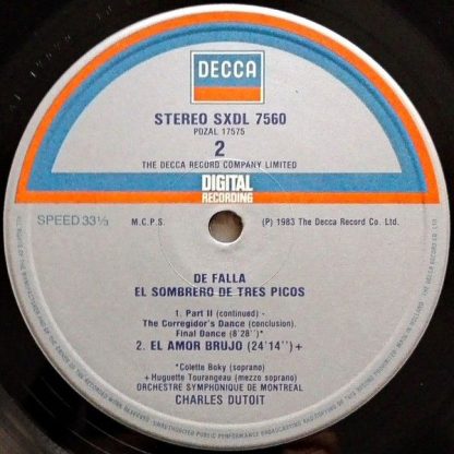 DECCA SXDL 7560 - The Three Cornered Hat - El Amor Brujo - Image 6