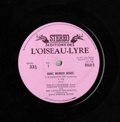 L'Oiseau-Lyre DSLO 5 - Kammermusik / In Memoriam: Die Weisse Ros - Image 4