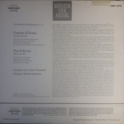 Meister Der Musik SMD 1098 - Fontane Di Roma - Pini Di Roma - Image 2