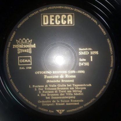 Meister Der Musik SMD 1098 - Fontane Di Roma - Pini Di Roma - Image 3