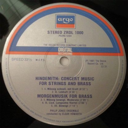 Argo ZRDL 1000 - Concert Music / Musique De Concert / Konzertmus - Image 3