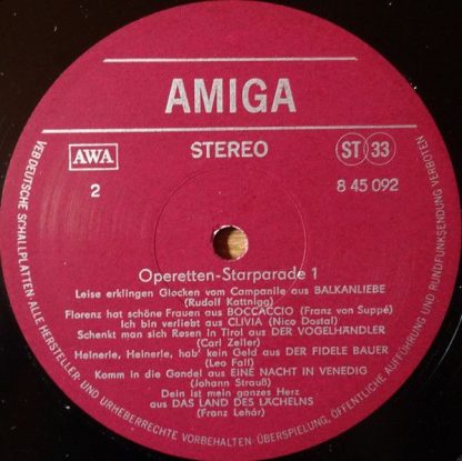 Amiga 8 45 092 - Operetten - Starparade 1 - Image 4