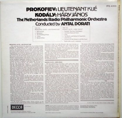 DECCA PFS 4355 - Lieutenant Kijé / Háry János - Image 2