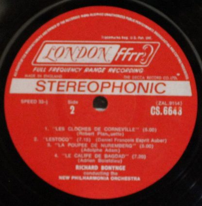 London Records CS 6643 - French Opera Overtures - Image 4