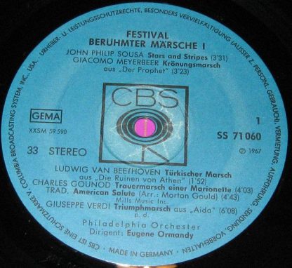 CBS SS 71 060 - Festival Berühmter Märsche I - Image 2