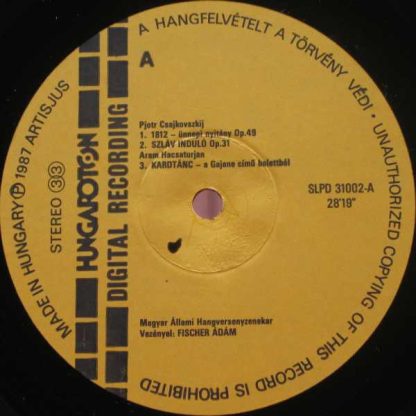 Hungaroton SLPD 31002 - 1812 Nyitány - Szláv Induló - Kardtánc - - Image 3