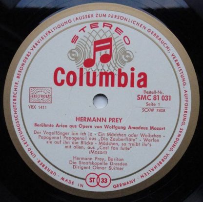 Columbia SMC 81 031 - Berühmte Arien Aus Opern Von Mozart - Image 2