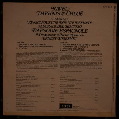 DECCA SPA 230 - Daphnis & Chloe - Suite No. 2 - Image 2