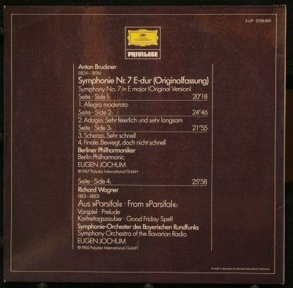 Deutsche Grammophon 2726 054 - Symphonie Nr. 7 / Parsifal Vorspi - Image 2