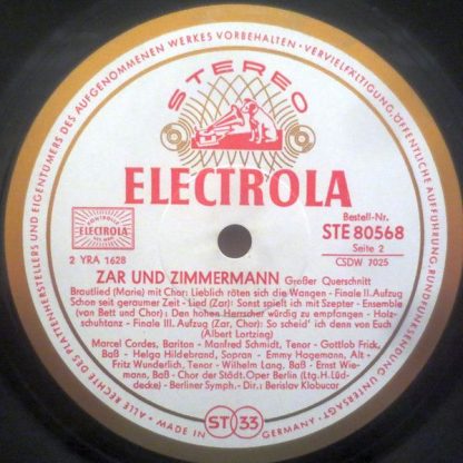 Electrola STE 80 568 - Zar Und Zimmermann -  Großer Querschnitt - Image 4