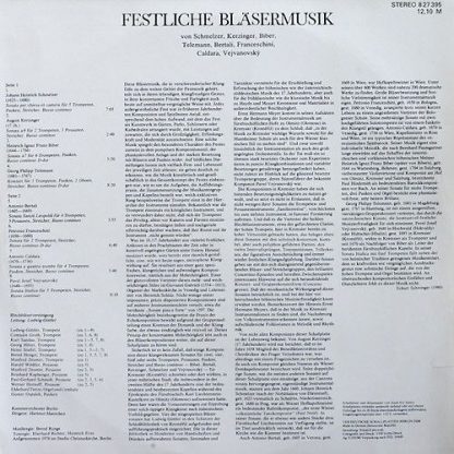Eterna 8 27 395 - Festliche Bläsermusik - Image 2