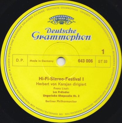 Deutsche Grammophon 643 006 - Hifi-Stereo-Festival 1 - Image 3