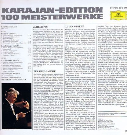 Deutsche Grammophon 2543 041 - L'Arlésienne-Suiten Nr. 1 & 2 - C - Image 2