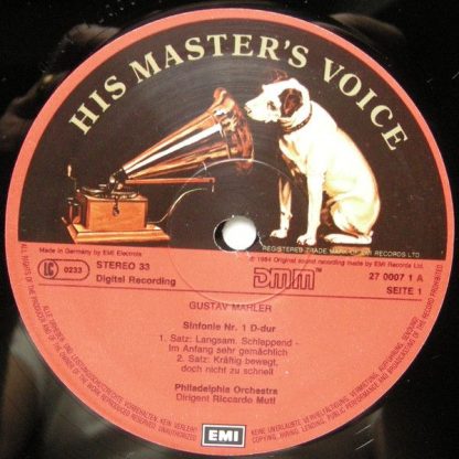His Master's Voice 27 0007 1 - Symphonie No. 1 In D - Image 4