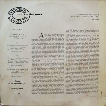 Ducretet Thomson CC 501 - XTDX 91 - Symphonie N° 6 En Fa Majeur, - Image 2