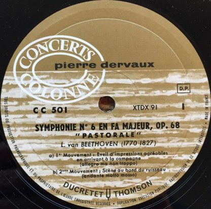 Ducretet Thomson CC 501 - XTDX 91 - Symphonie N° 6 En Fa Majeur, - Image 3
